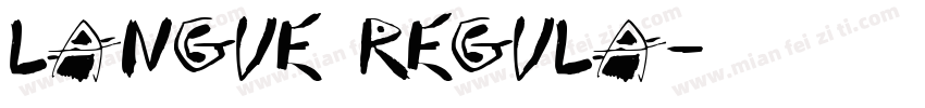 Langue Regula字体转换